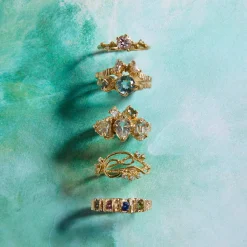 Tomfoolery One-Of-A-Kind Bark Multi Gemstone Ring Discount