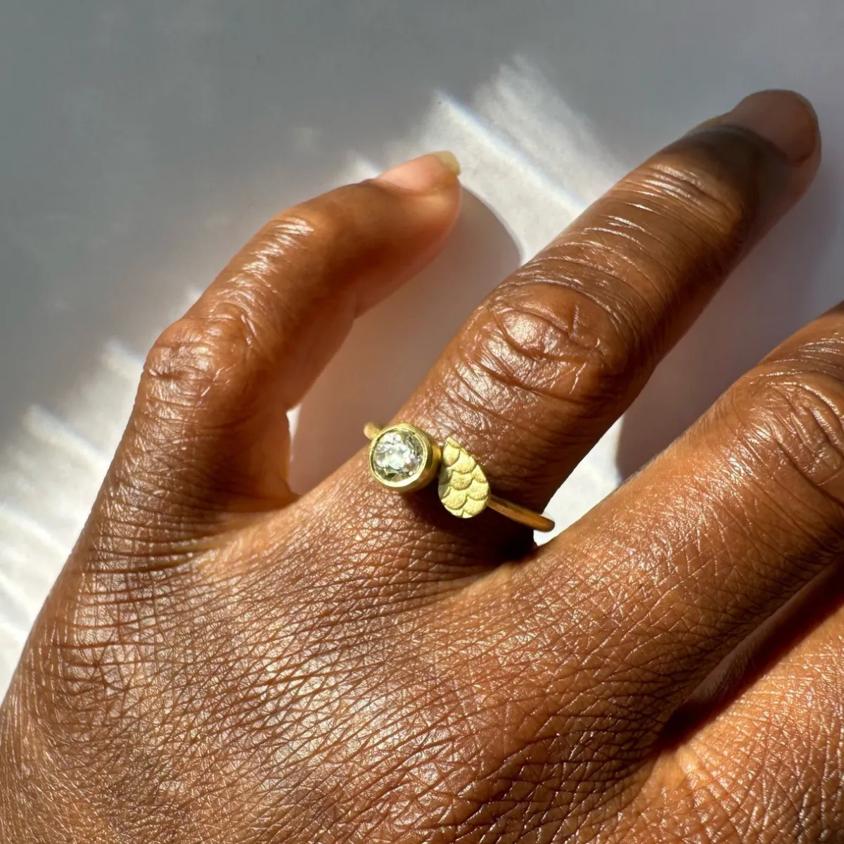 Tomfoolery One-Of-A-Kind Catkin Droplet Solitaire Ring Best