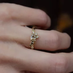 Tomfoolery One-Of-A-Kind Champagne Diamond Dryad II Ring Best