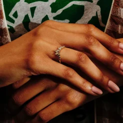 Tomfoolery One-Of-A-Kind Champagne Diamond Tiara Ring Online