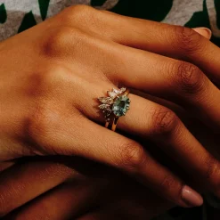 Tomfoolery One-Of-A-Kind Champagne Diamond Tiara Ring Online