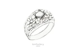 Tomfoolery One-Of-A-Kind ‘Chaos Hex’ Art Ring Discount
