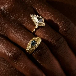 Tomfoolery One-Of-A-Kind ‘Chaos Hex’ Art Ring Discount