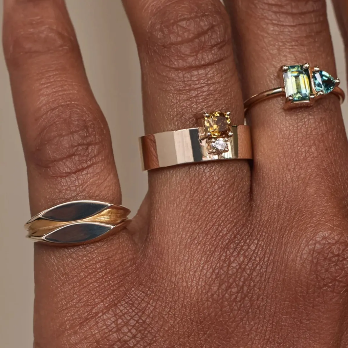 Tomfoolery One-Of-A-Kind Cushion Cut Diamond Bricolage No. 13 Ring Clearance