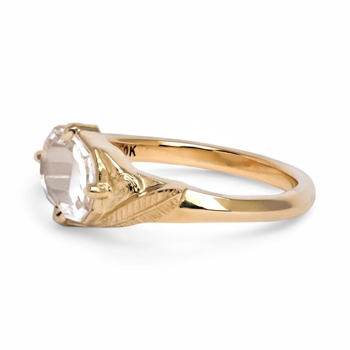 Tomfoolery One-Of-A-Kind East-West Feather Signet Ring Hot