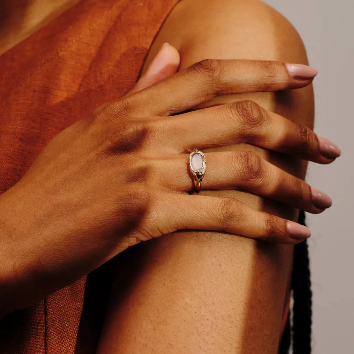 Tomfoolery One-Of-A-Kind East-West Peri Signet Ring Online