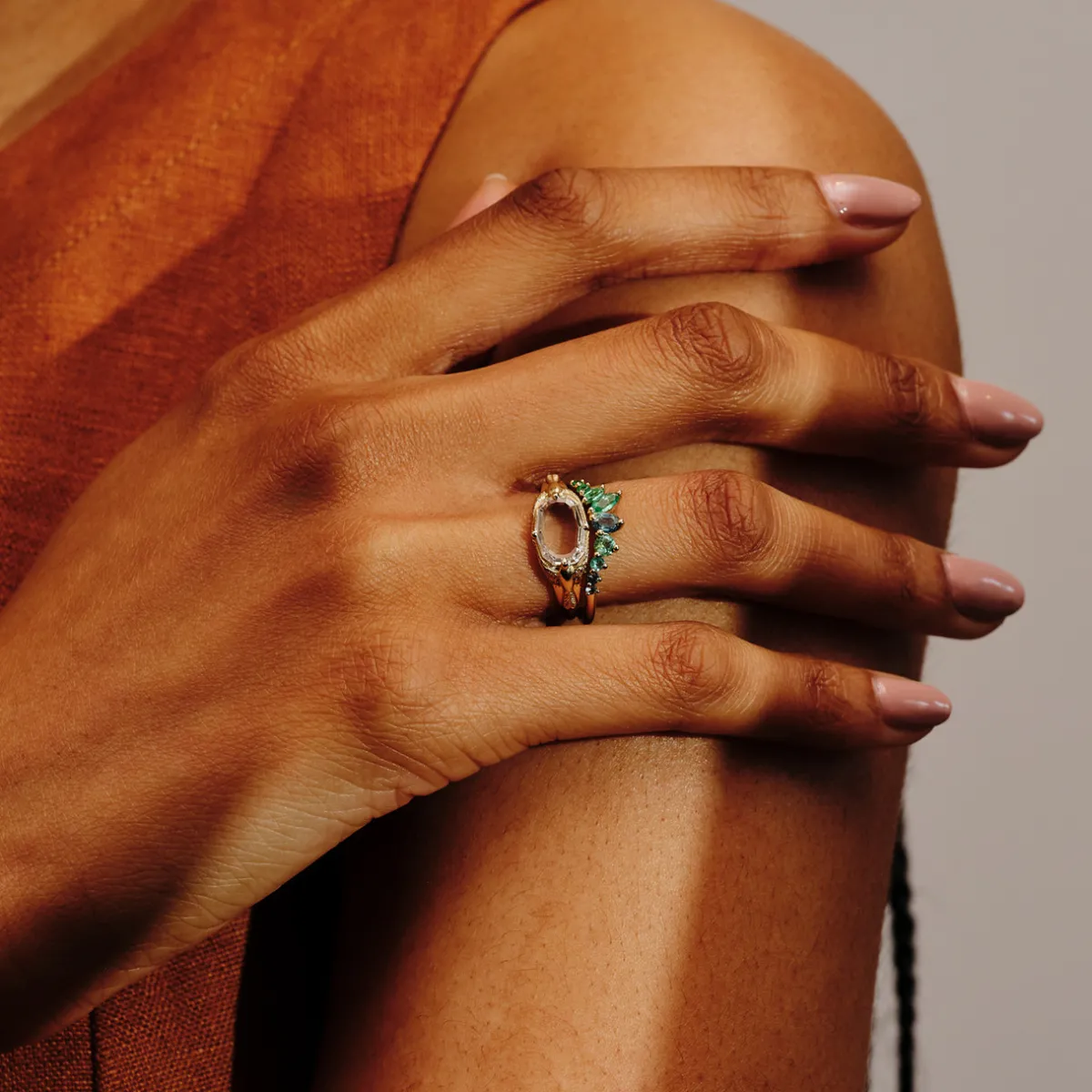 Tomfoolery One-Of-A-Kind East-West Peri Signet Ring Online