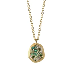 Tomfoolery One-Of-A-Kind Emerald Faceted Tag Pendant Online