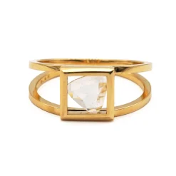 Tomfoolery One-Of-A-Kind Frame Rosecut Diamond Ring Clearance