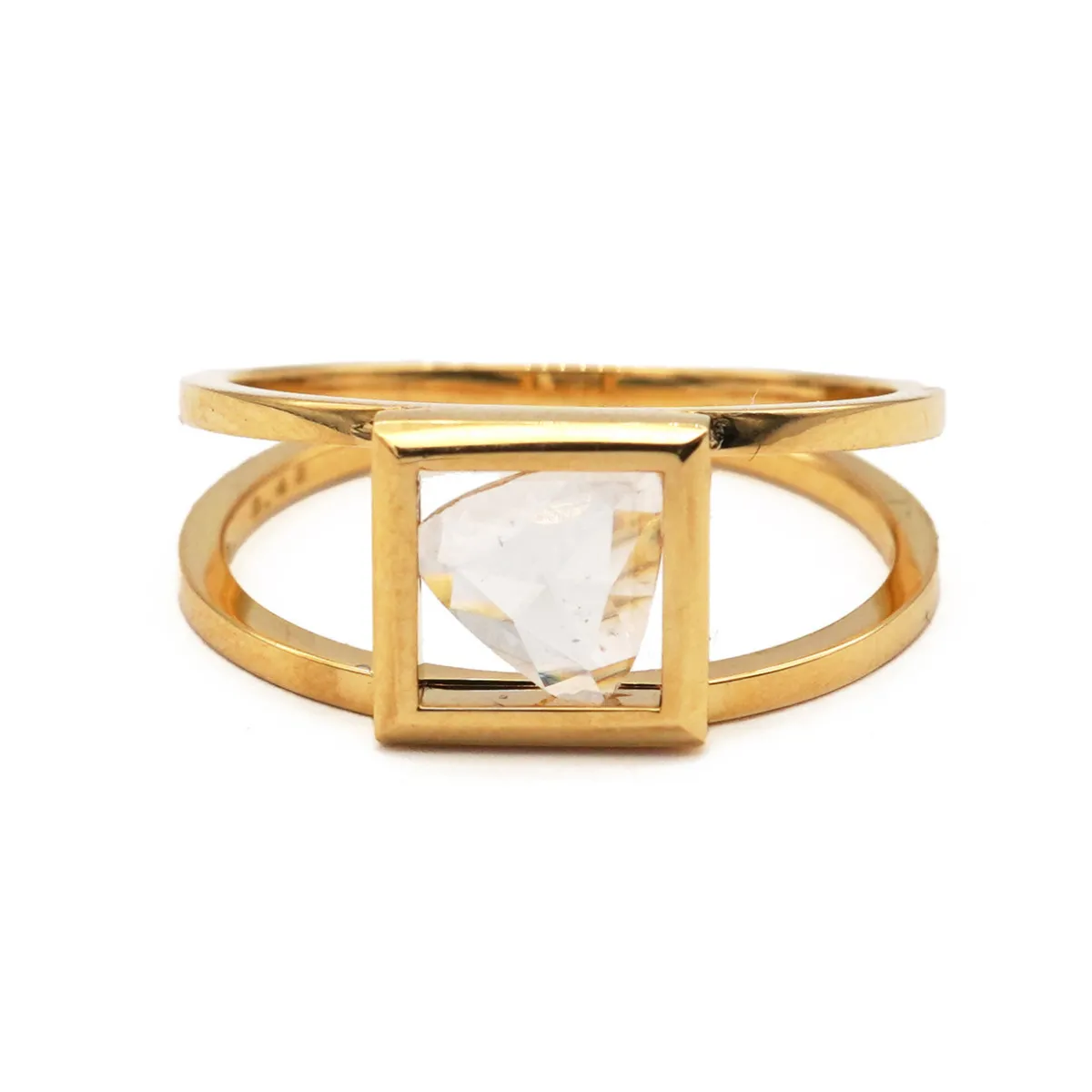 Tomfoolery One-Of-A-Kind Frame Rosecut Diamond Ring Clearance