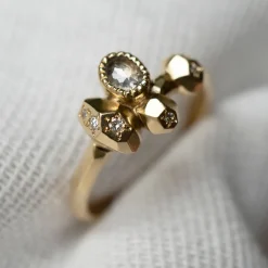 Tomfoolery One-Of-A-Kind Gea Ring N2 with White Salt & Pepper Diamond Outlet