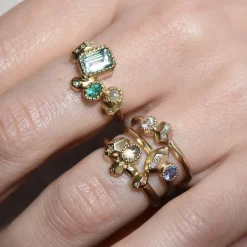 Tomfoolery One-Of-A-Kind Gea Ring N2 with White Salt & Pepper Diamond Outlet
