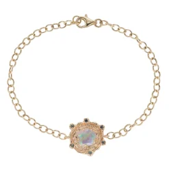 Tomfoolery One-Of-A-Kind Green Opal Disc Bracelet Sale