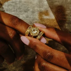 Tomfoolery One-Of-A-Kind Marquise Diamond Engraved Gypsy Band Online