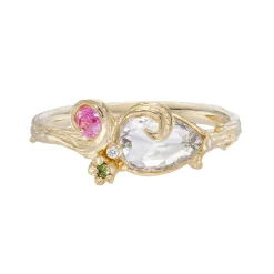 Tomfoolery One-Of-A-Kind Meadow Dew Drop Diamond Ring Best