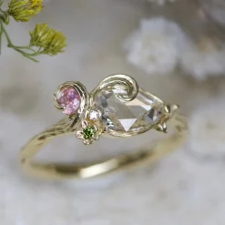 Tomfoolery One-Of-A-Kind Meadow Dew Drop Diamond Ring Best