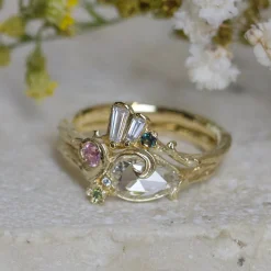Tomfoolery One-Of-A-Kind Meadow Dew Drop Wedding Band Discount