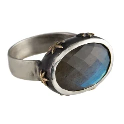 Tomfoolery One-Of-A-Kind ‘Midnight Lake’ Art Ring Hot