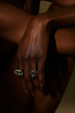 Tomfoolery One-Of-A-Kind ‘Midnight Lake’ Art Ring Hot