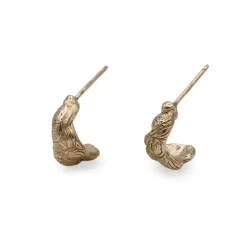 Tomfoolery One-Of-A-Kind Molten Carved Half Hoops Discount