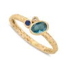 Tomfoolery One-Of-A-Kind Ocean Blue Cluster Ring Outlet