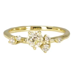Tomfoolery One-Of-A-Kind Old Cut Diamond Antheia Ring New