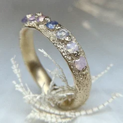 Tomfoolery One-Of-A-Kind Ombre Sapphire Mermaid Band New