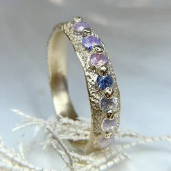 Tomfoolery One-Of-A-Kind Ombre Sapphire Mermaid Band New