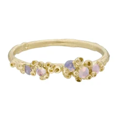 Tomfoolery One-Of-A-Kind Opalescent Sapphire Cluster Ring Discount