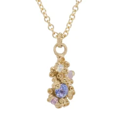 Tomfoolery One-Of-A-Kind Opalescent Sapphire Barnacle Pendant New