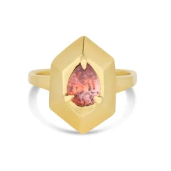 Tomfoolery One-Of-A-Kind Orange Prism Sapphire Ring Online