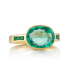 Tomfoolery One-Of-A-Kind Orbit Emerald Ring Discount