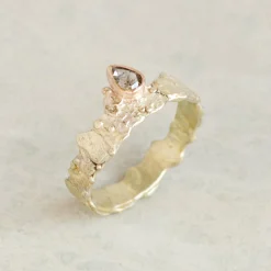 Tomfoolery One-Of-A-Kind Pebbles Pear Diamond Ring Online