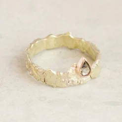 Tomfoolery One-Of-A-Kind Pebbles Pear Diamond Ring Online