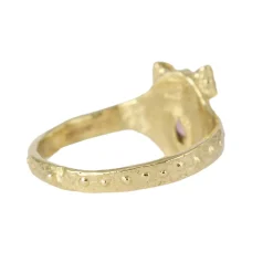 Tomfoolery One-Of-A-Kind Pink Sapphire Bow Shield Ring Outlet