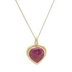 Tomfoolery One-Of-A-Kind Pink Sapphire & Diamond Shard Pendant Online