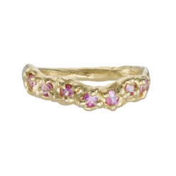 Tomfoolery One-Of-A-Kind Pink Sapphire Stacking Band Clearance