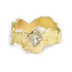Tomfoolery One-Of-A-Kind Precipice Ocean Diamond Ring Hot