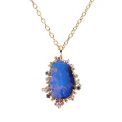Tomfoolery One-Of-A-Kind Purple Lagoon Opal Necklace Outlet