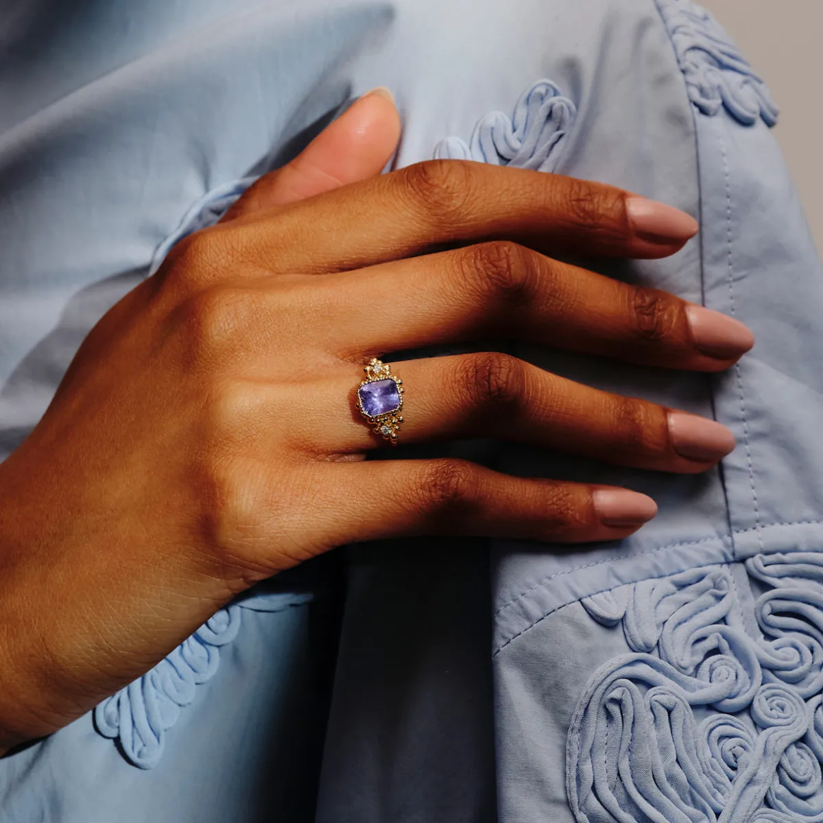 Tomfoolery One-Of-A-Kind Purple Sapphire Ring Outlet