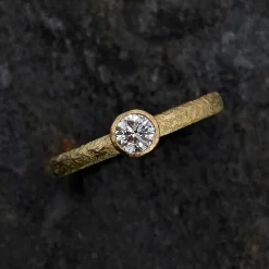 Tomfoolery One-Of-A-Kind Rosa 0.22ct Ocean Diamond Engagement Ring Sale
