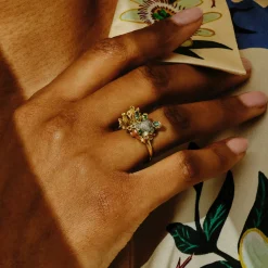 Tomfoolery One-Of-A-Kind Rough Diamond Cluster Ring Fashion