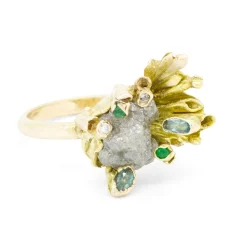 Tomfoolery One-Of-A-Kind Rough Diamond Cluster Ring Fashion