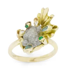 Tomfoolery One-Of-A-Kind Rough Diamond Cluster Ring Fashion
