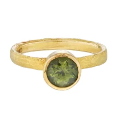 Tomfoolery One-Of-A-Kind Round Parti Sapphire Solitaire Ring Discount