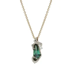 Tomfoolery One-Of-A-Kind Sapphire & Diamond Fae Drop Necklace Hot