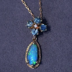 Tomfoolery One-Of-A-Kind Sapphire & Opal Necklace Fashion
