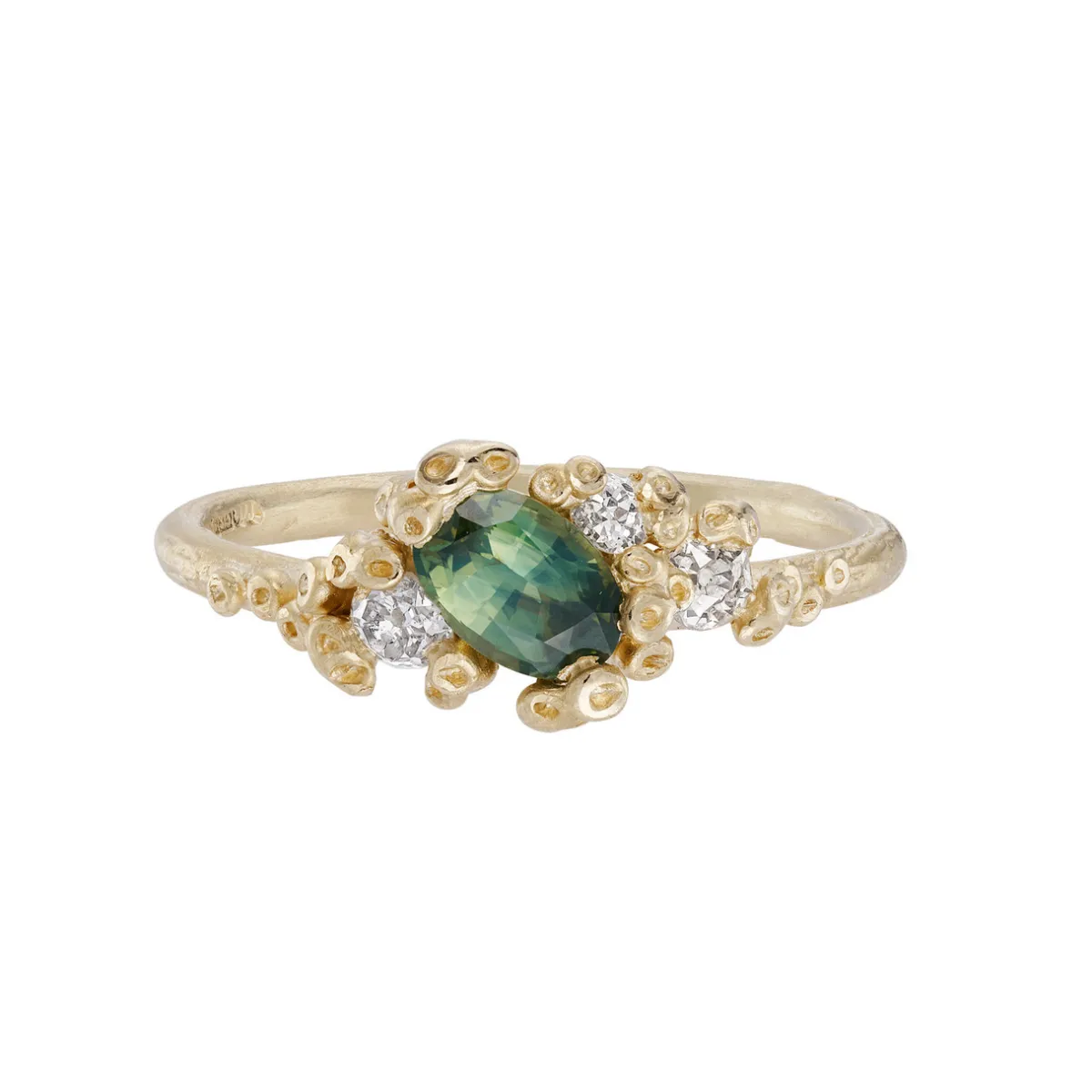 Tomfoolery One-Of-A-Kind Sapphire Cluster Ring Hot