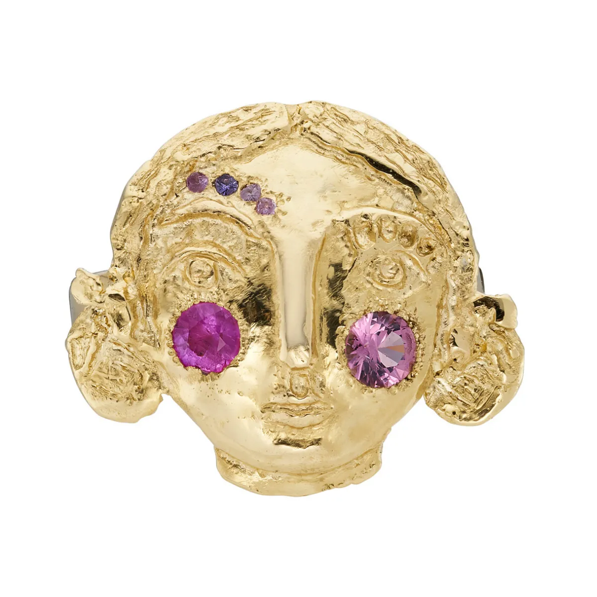 Tomfoolery One-Of-A-Kind Sapphire Face Ring Online