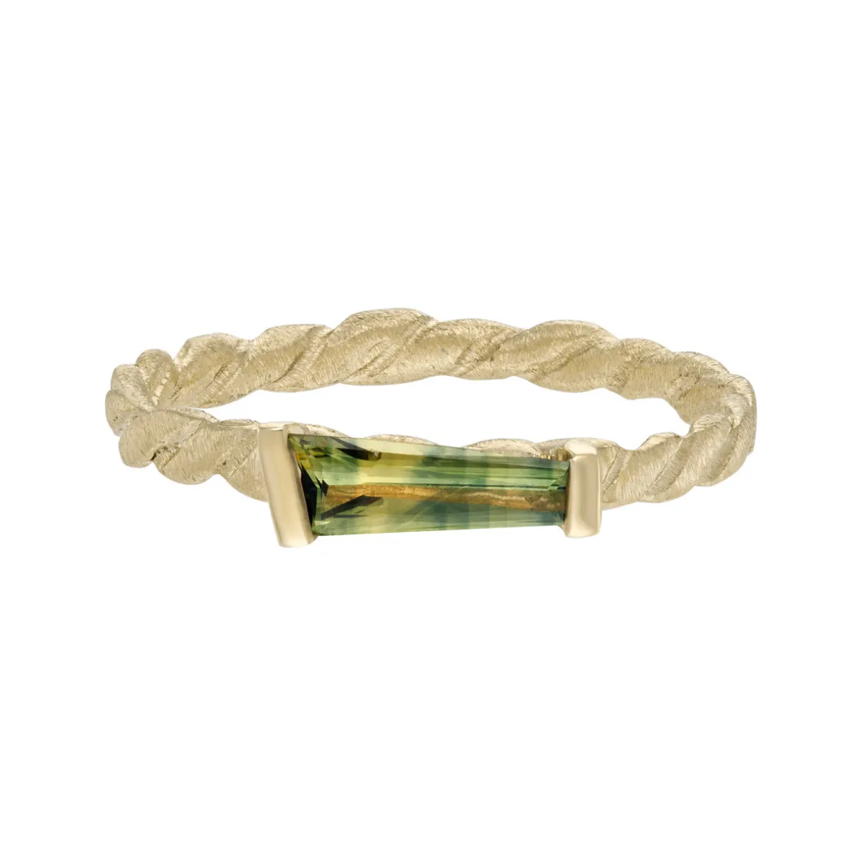 Tomfoolery One-Of-A-Kind Shard Cut Bicolour Sapphire Twist Ring Best
